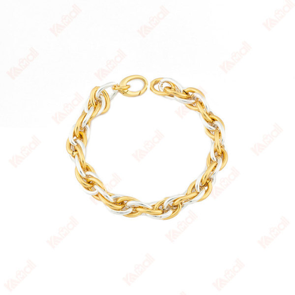 gold and silver color matching bracelet